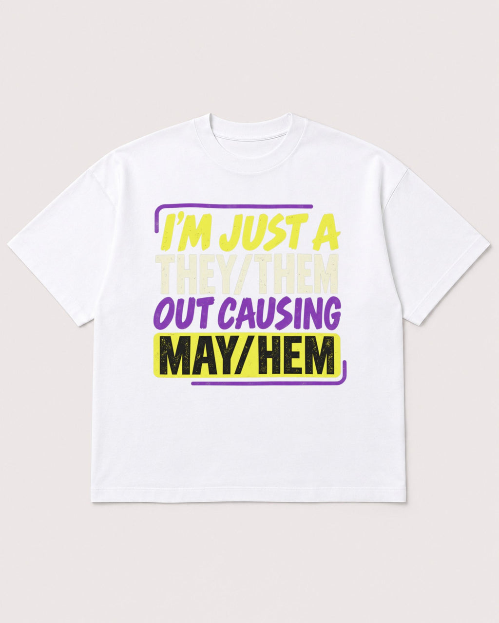 Mockup Boxy Heavyweight Tee White product