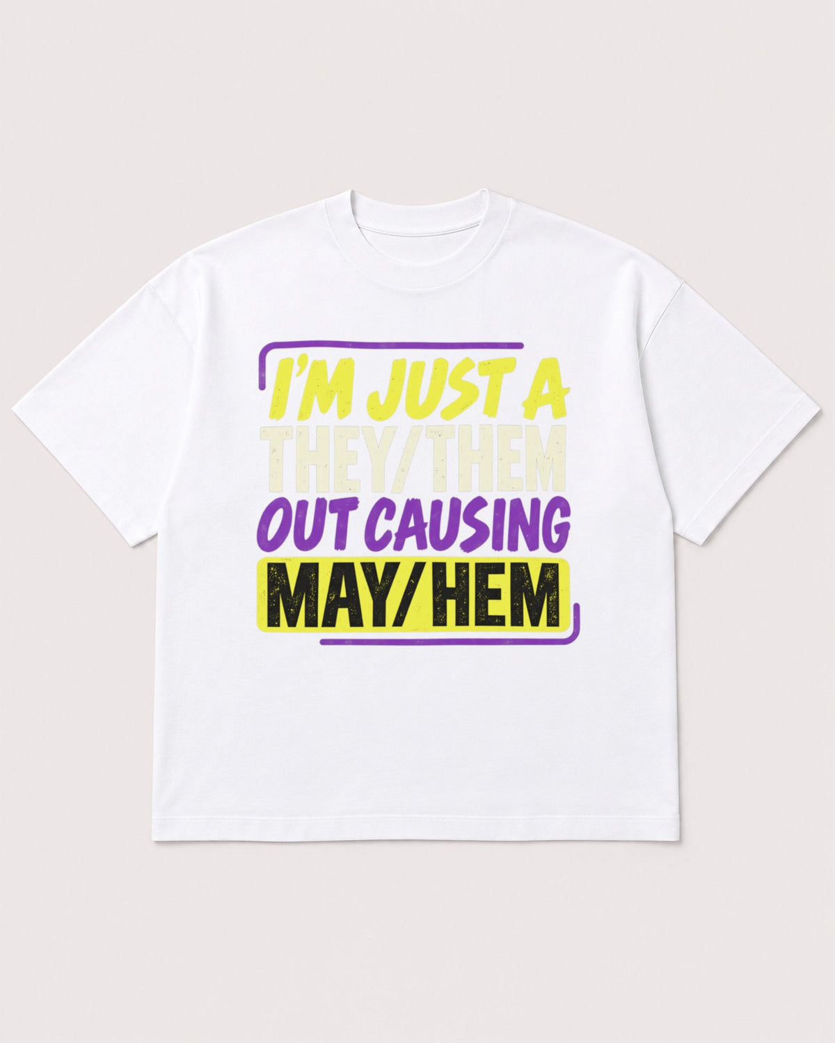 Mockup Boxy Heavyweight Tee White product