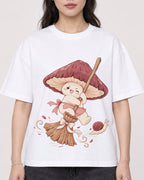 Mockup Boxy Heavyweight Tee White female close-up 03
