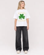 Mockup Boxy Heavyweight Tee White female full-body 08