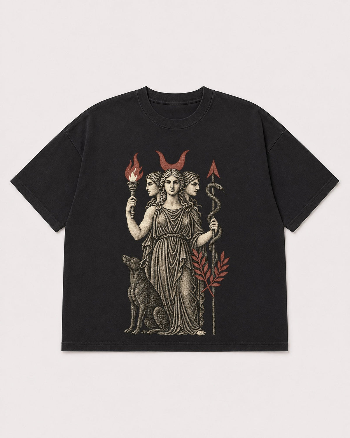 Mockup Boxy Heavyweight Tee Black product