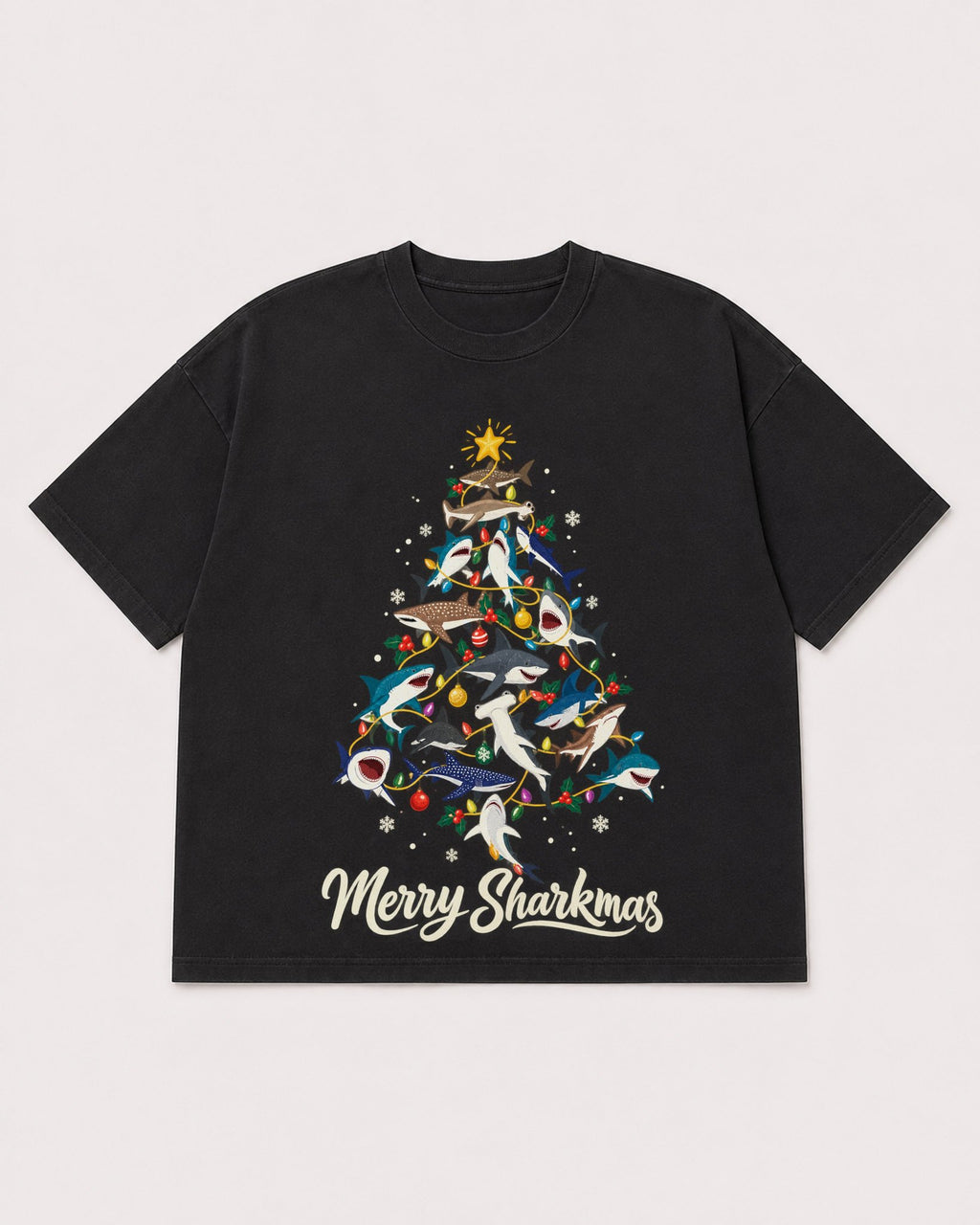 Mockup Boxy Heavyweight Tee Black product