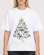 Mockup Boxy Heavyweight Tee White female close-up 08