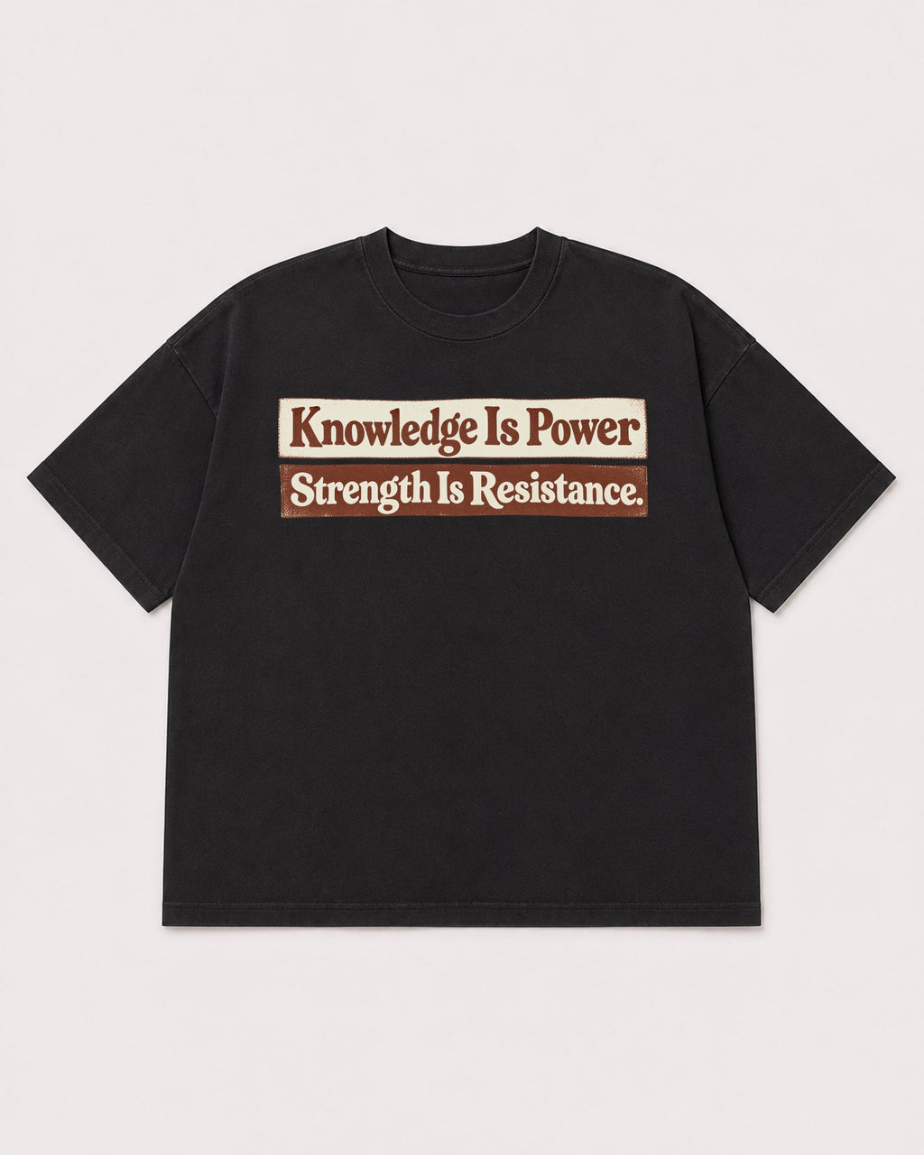 Mockup Boxy Heavyweight Tee Black product