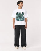 Mockup Boxy Heavyweight Tee White male full-body 10