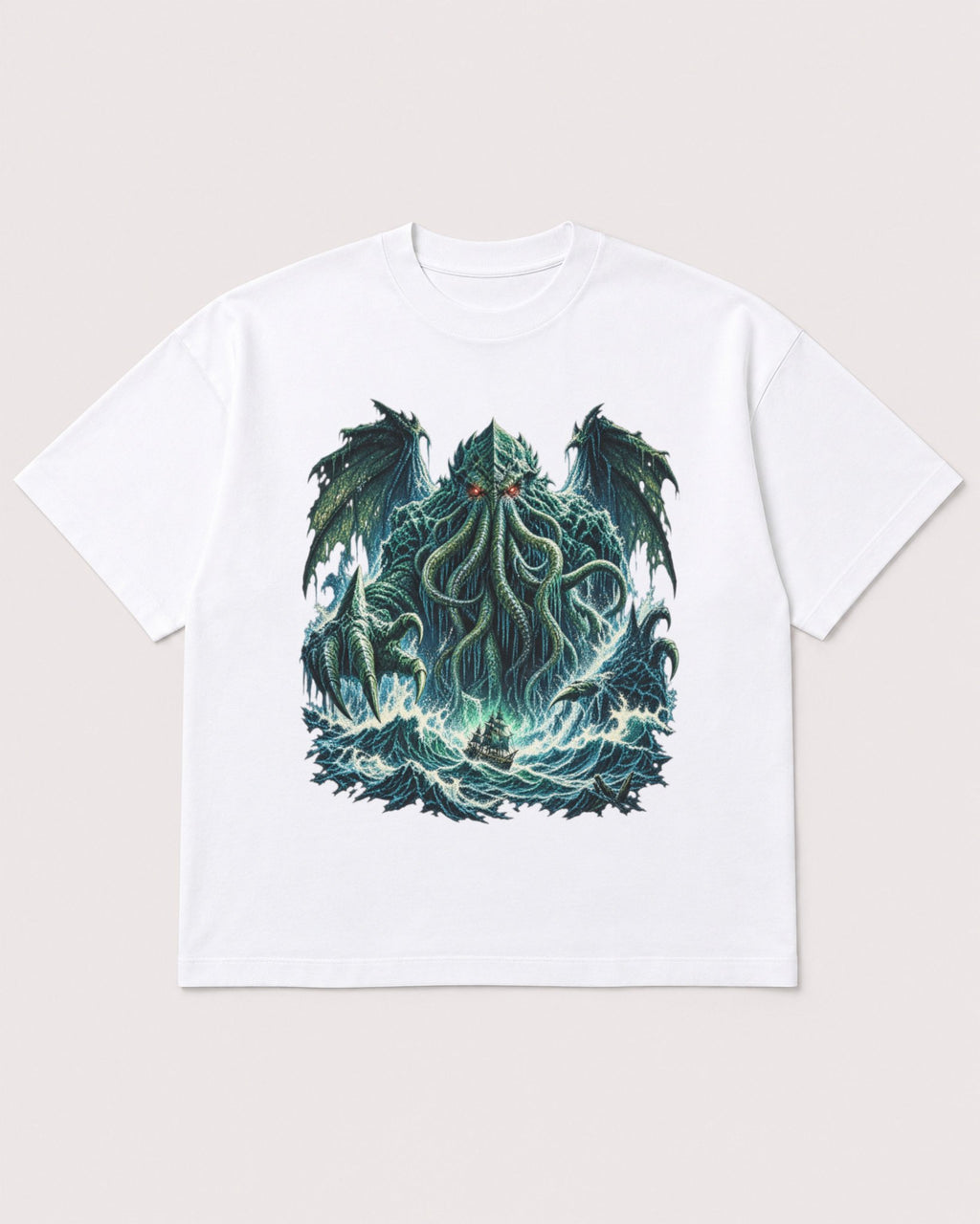 Mockup Boxy Heavyweight Tee White product