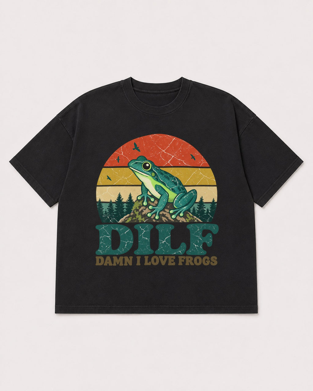 Mockup Boxy Heavyweight Tee Black product