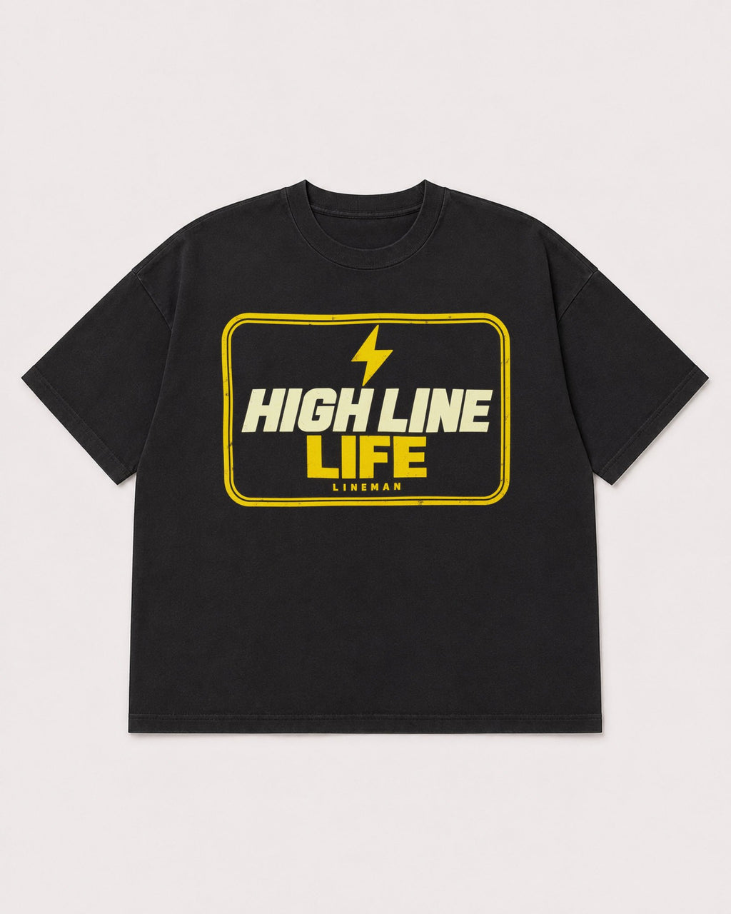 Mockup Boxy Heavyweight Tee Black product