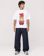 Mockup Boxy Heavyweight Tee White male full-body 06