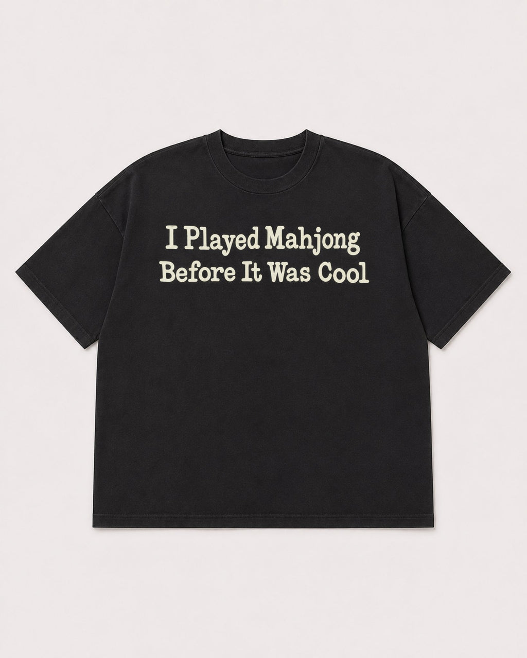 Mockup Boxy Heavyweight Tee Black product