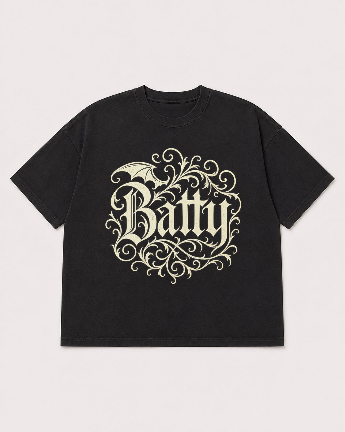 Mockup Boxy Heavyweight Tee Black product