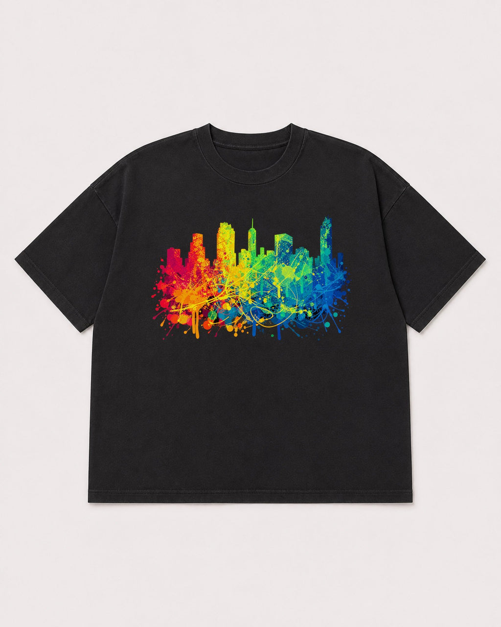 Mockup Boxy Heavyweight Tee Black product