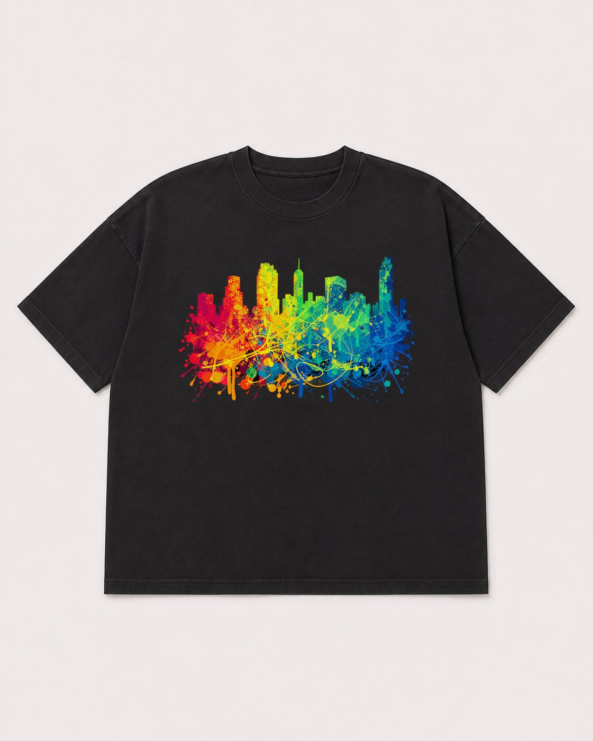 Mockup Boxy Heavyweight Tee Black product