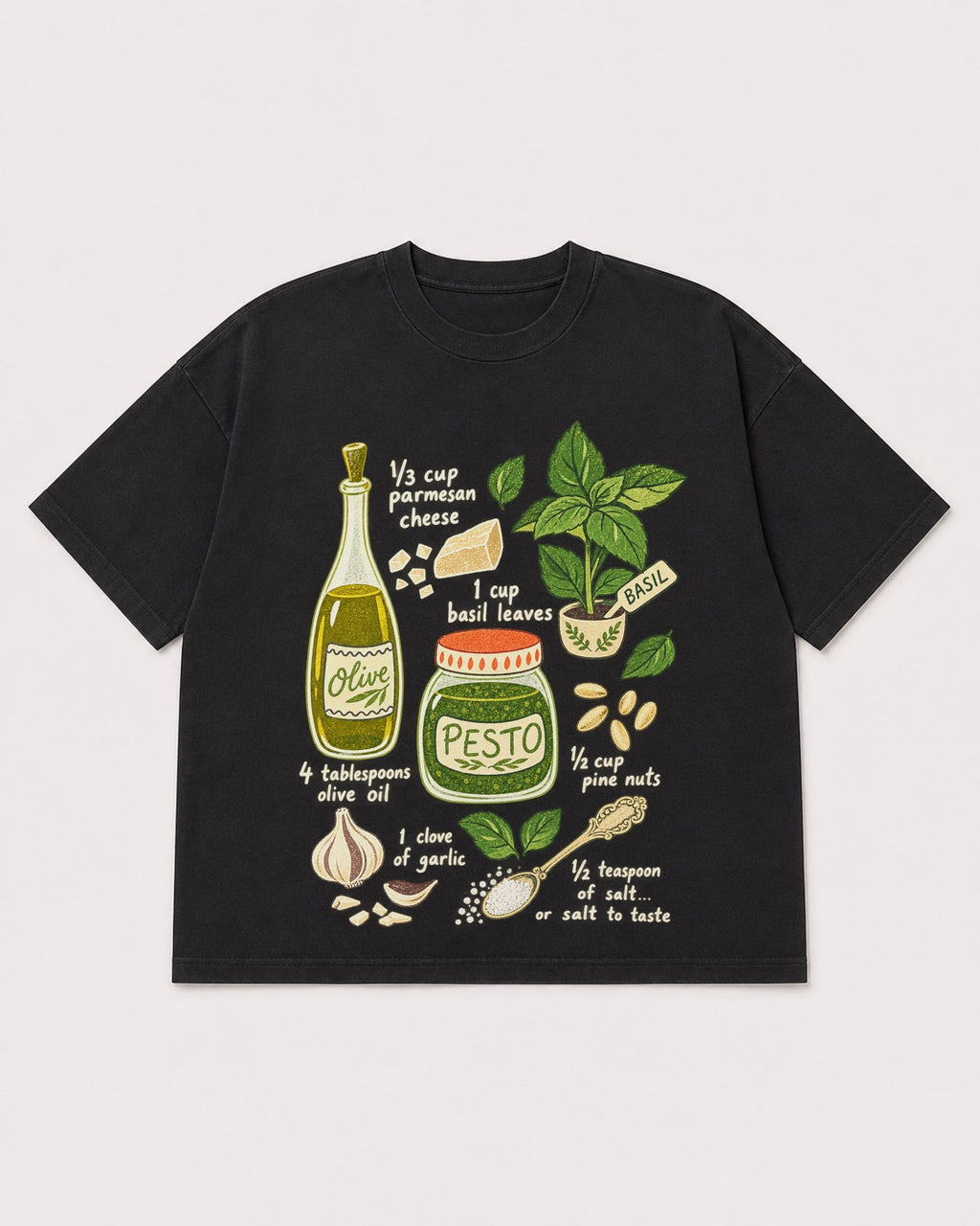 Mockup Boxy Heavyweight Tee Black product