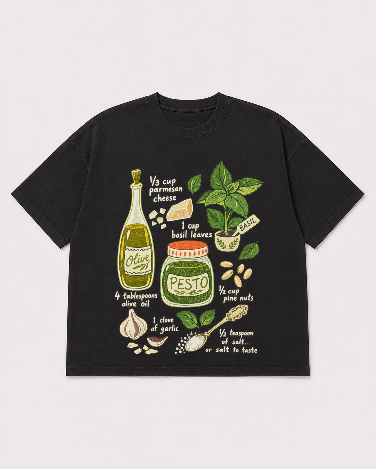 Mockup Boxy Heavyweight Tee Black product