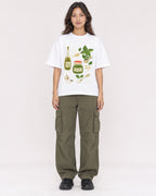 Mockup Boxy Heavyweight Tee White female full-body 02