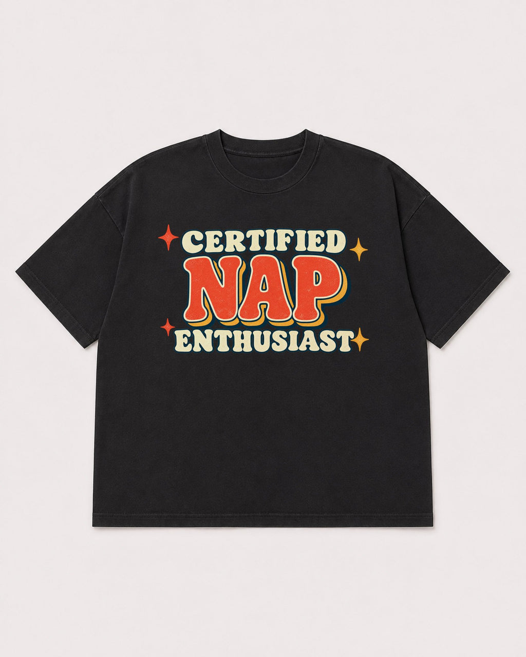 Mockup Boxy Heavyweight Tee Black product