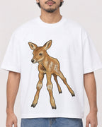 Mockup Boxy Heavyweight Tee White male close-up 02
