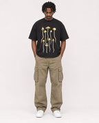 Mockup Boxy Heavyweight Tee Black male full-body 04