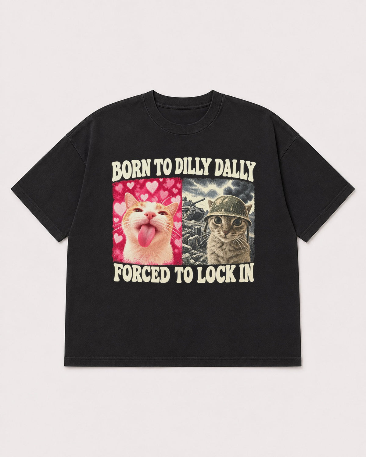 Mockup Boxy Heavyweight Tee Black product