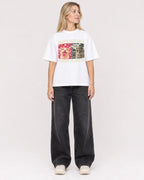 Mockup Boxy Heavyweight Tee White female full-body 08