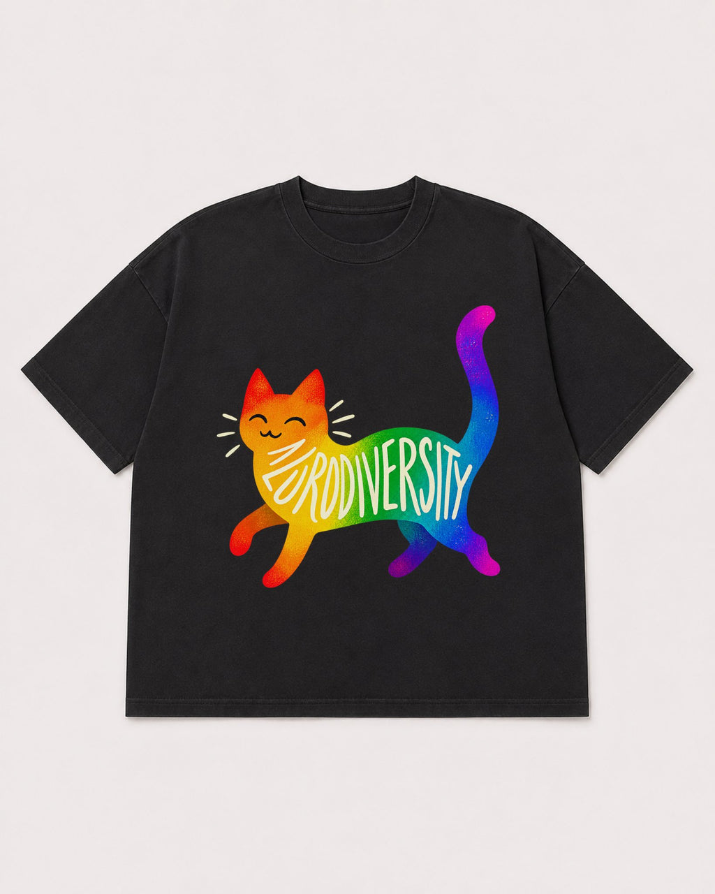 Mockup Boxy Heavyweight Tee Black product