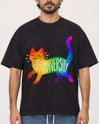 Mockup Boxy Heavyweight Tee Black male close-up 47