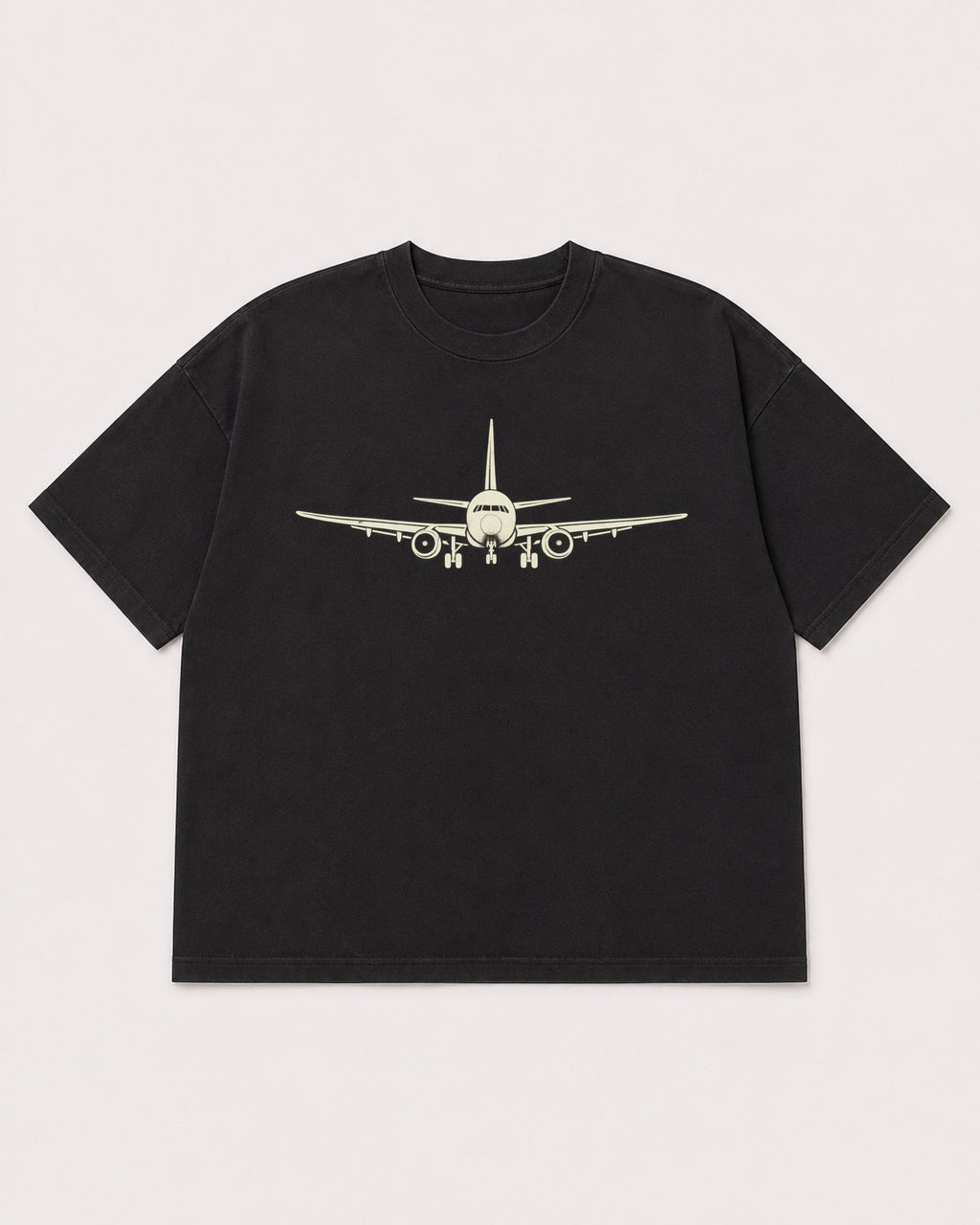 Mockup Boxy Heavyweight Tee Black product