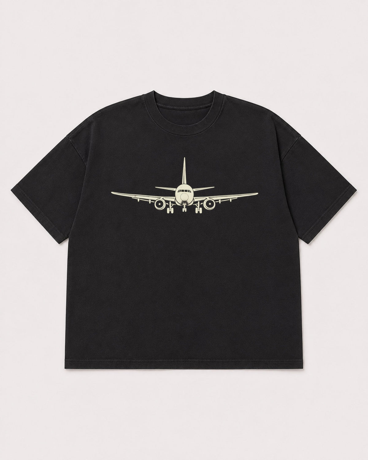 Mockup Boxy Heavyweight Tee Black product