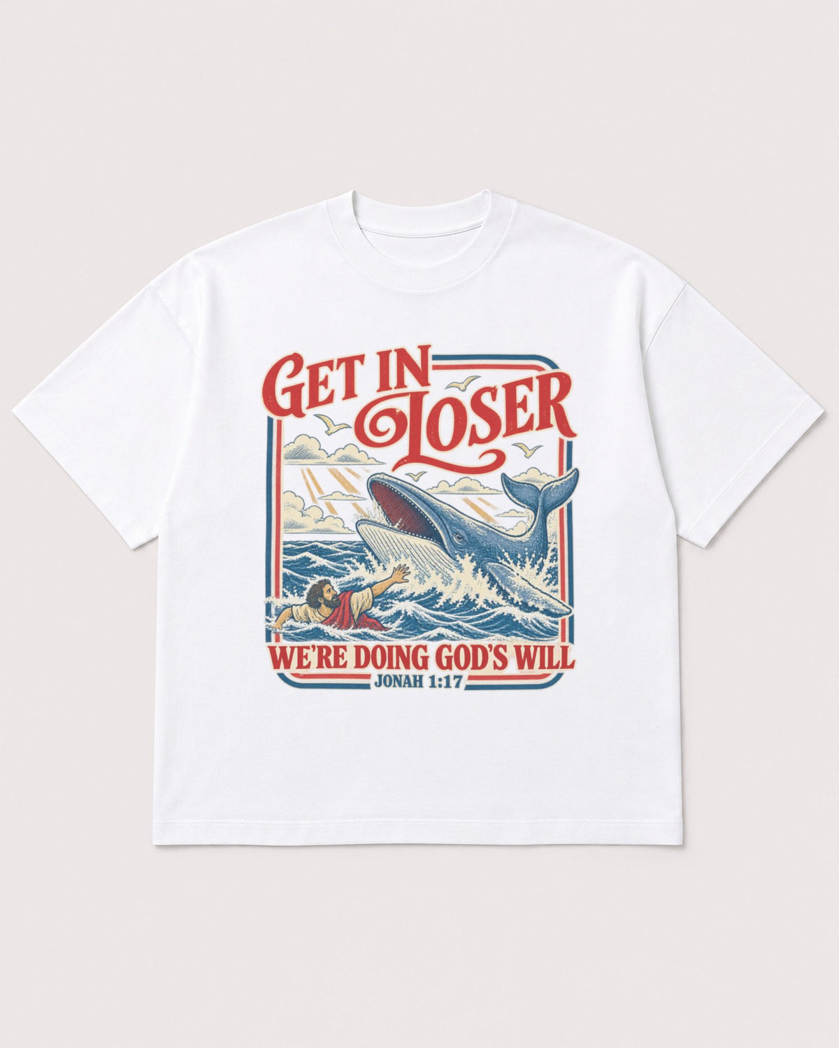 Mockup Boxy Heavyweight Tee White product