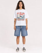 Mockup Boxy Heavyweight Tee White female full-body 06
