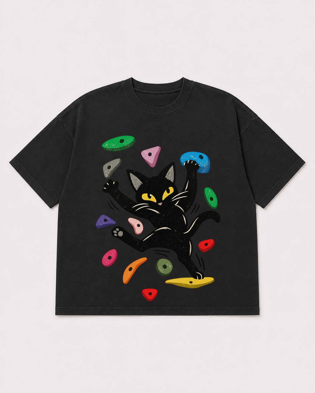 Mockup Boxy Heavyweight Tee Black product