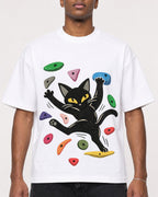 Mockup Boxy Heavyweight Tee White male close-up 15