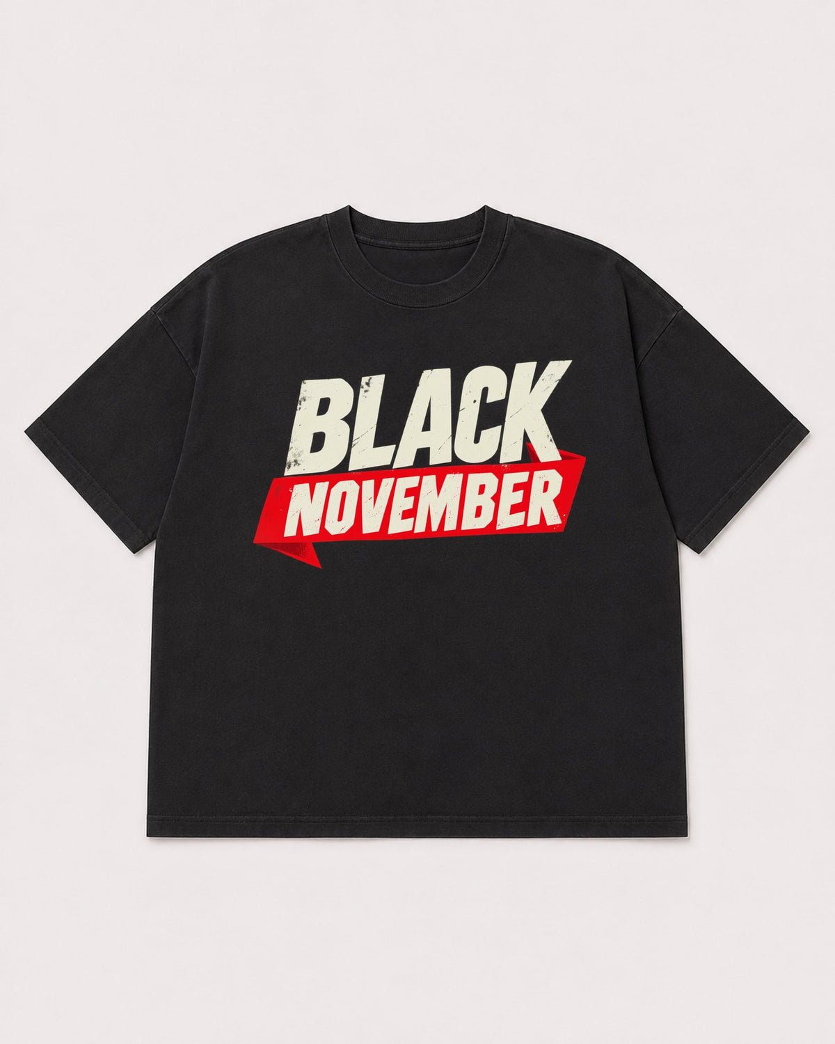 Mockup Boxy Heavyweight Tee Black product