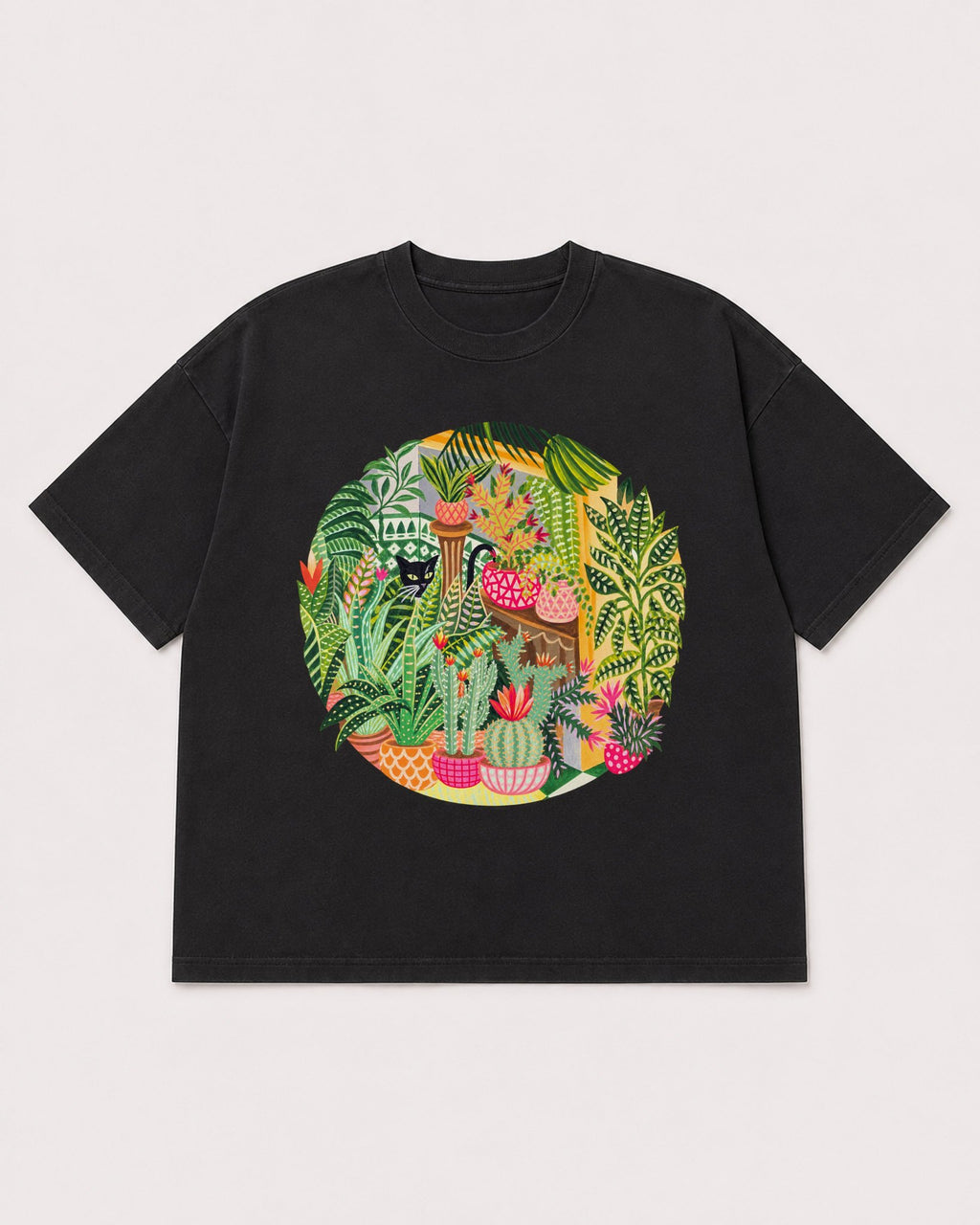 Mockup Boxy Heavyweight Tee Black product