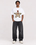 Mockup Boxy Heavyweight Tee White male full-body 05
