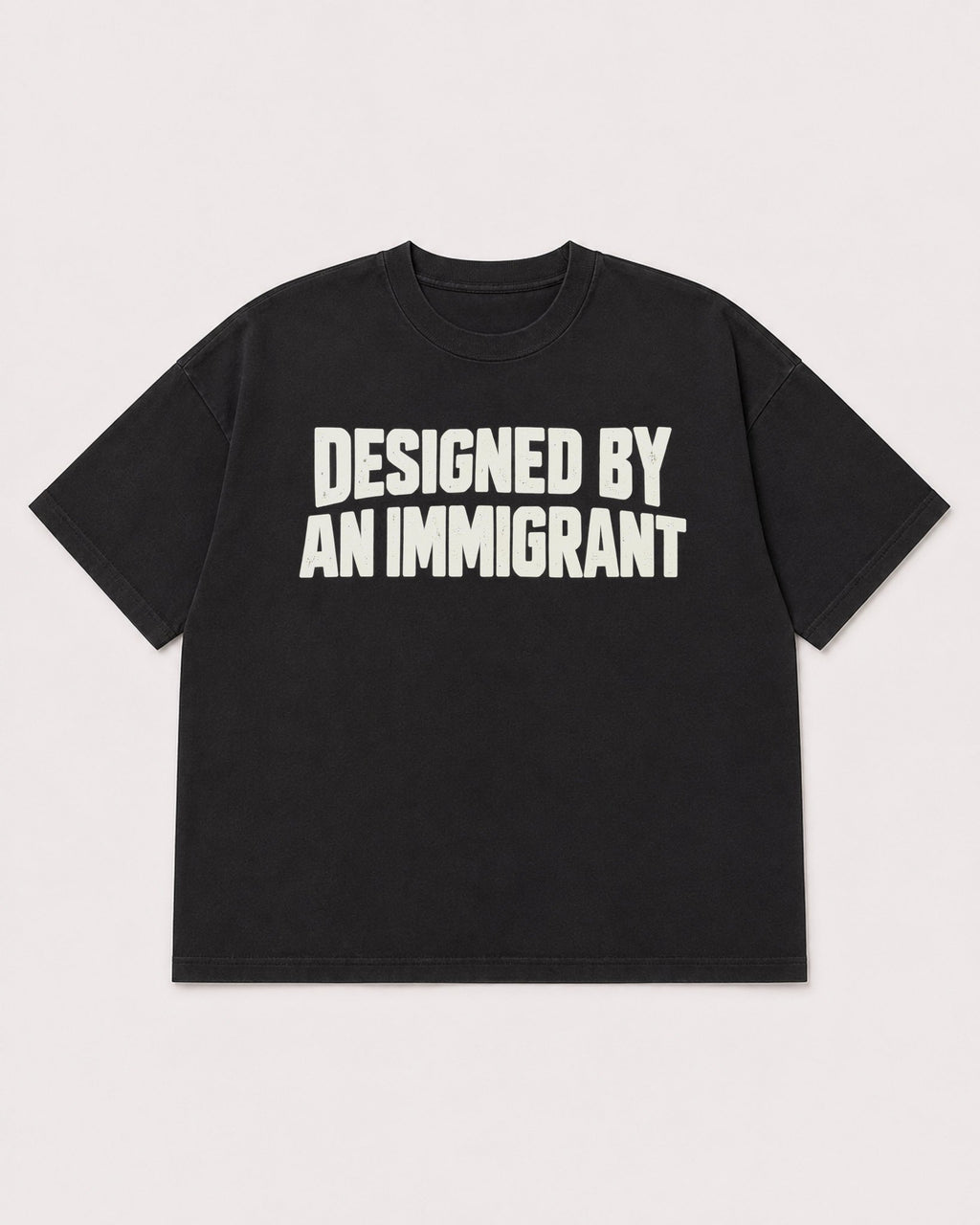 Mockup Boxy Heavyweight Tee Black product