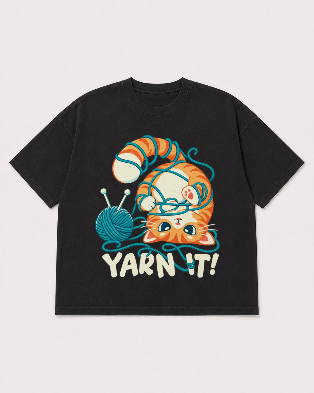 Mockup Boxy Heavyweight Tee Black product