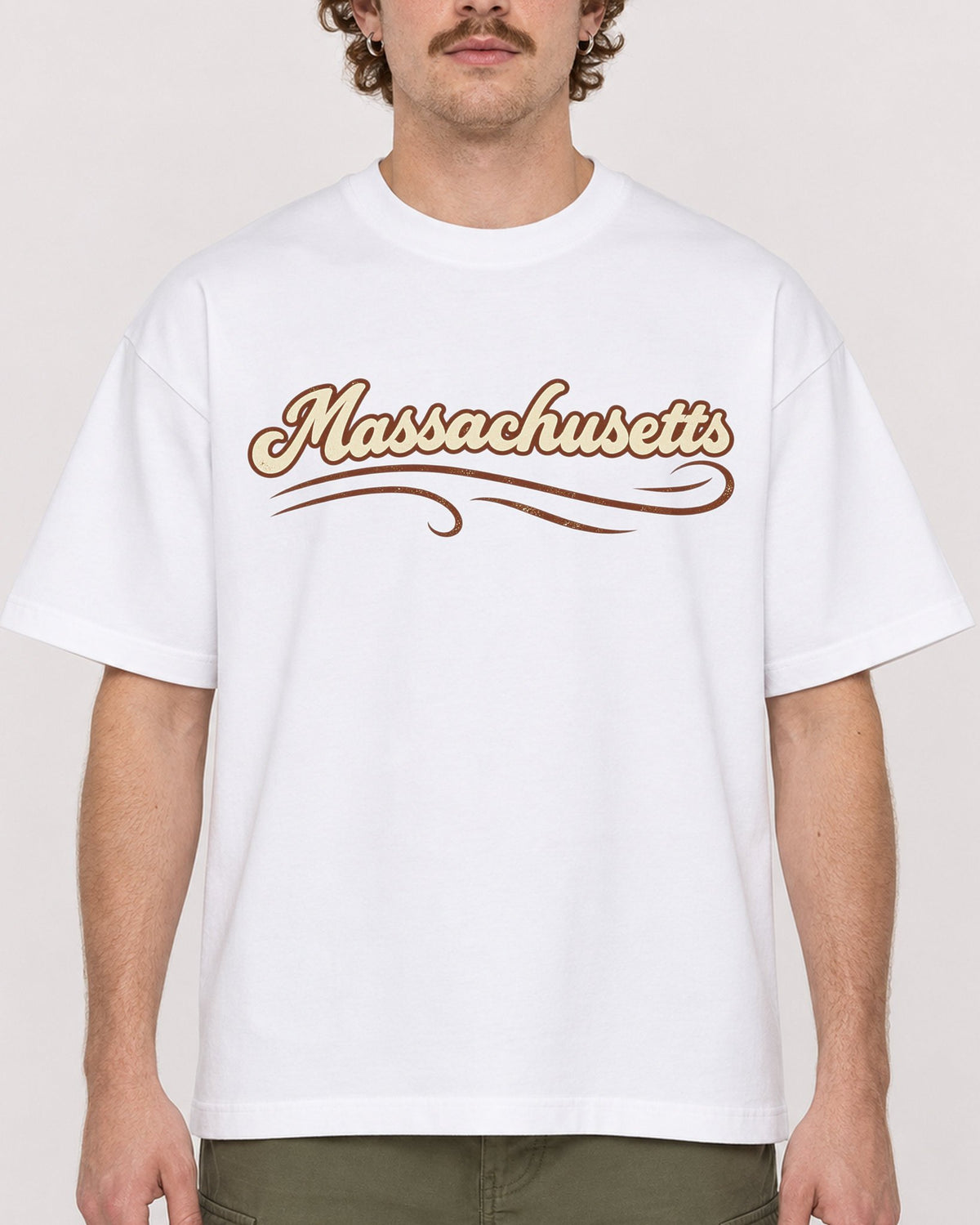 Mockup Boxy Heavyweight Tee White male close-up 09