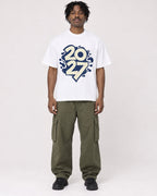 Mockup Boxy Heavyweight Tee White male full-body 04