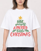 Mockup Boxy Heavyweight Tee White female close-up 33