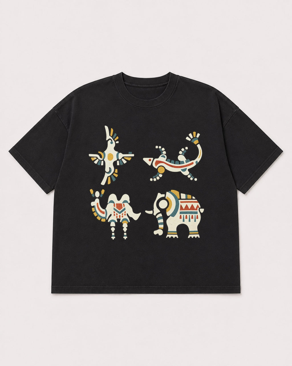 Mockup Boxy Heavyweight Tee Black product