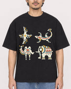 Mockup Boxy Heavyweight Tee Black male close-up 02