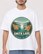Mockup Boxy Heavyweight Tee White male close-up 02