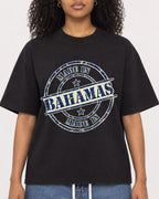 Mockup Boxy Heavyweight Tee Black female close-up 05