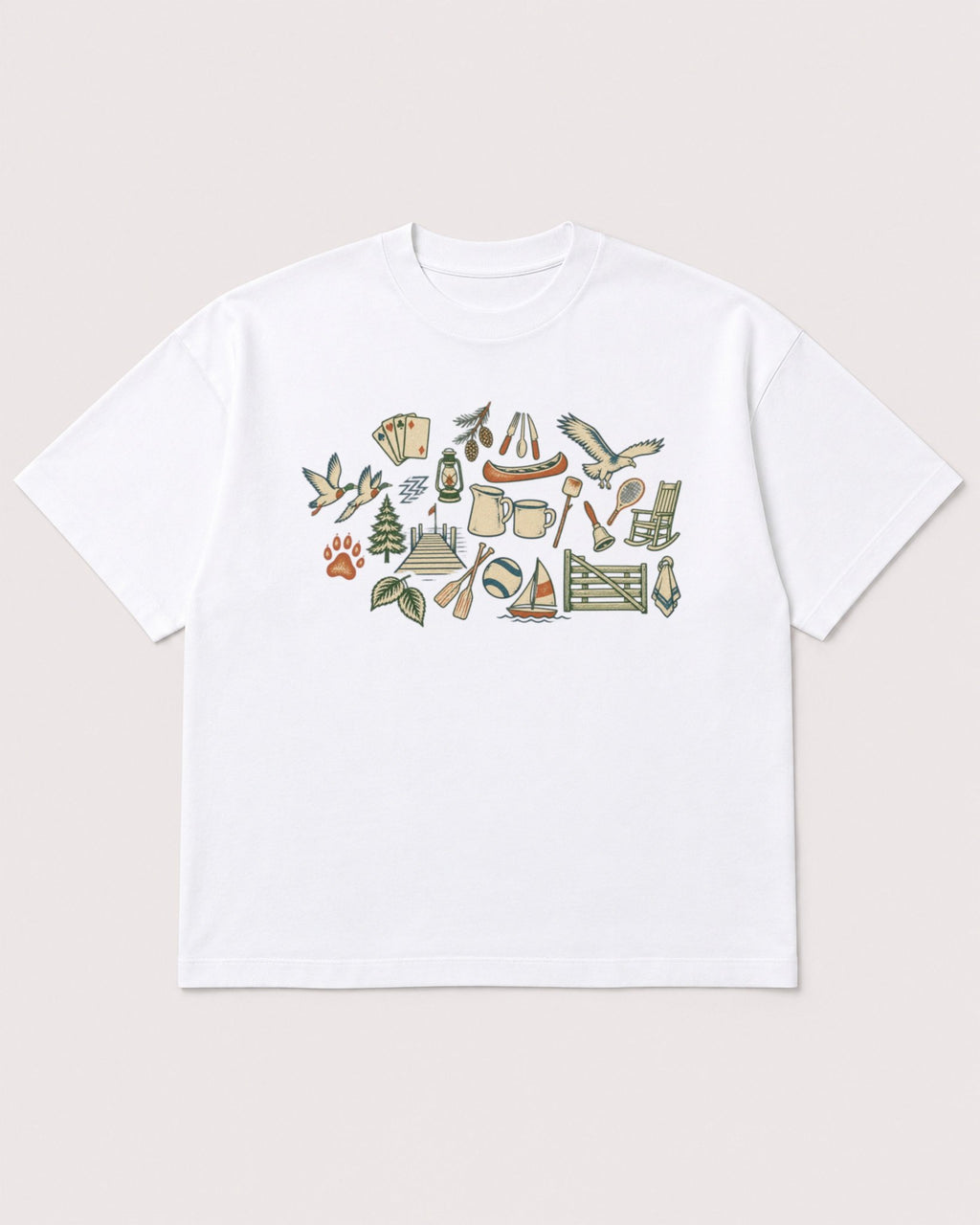 Mockup Boxy Heavyweight Tee White product