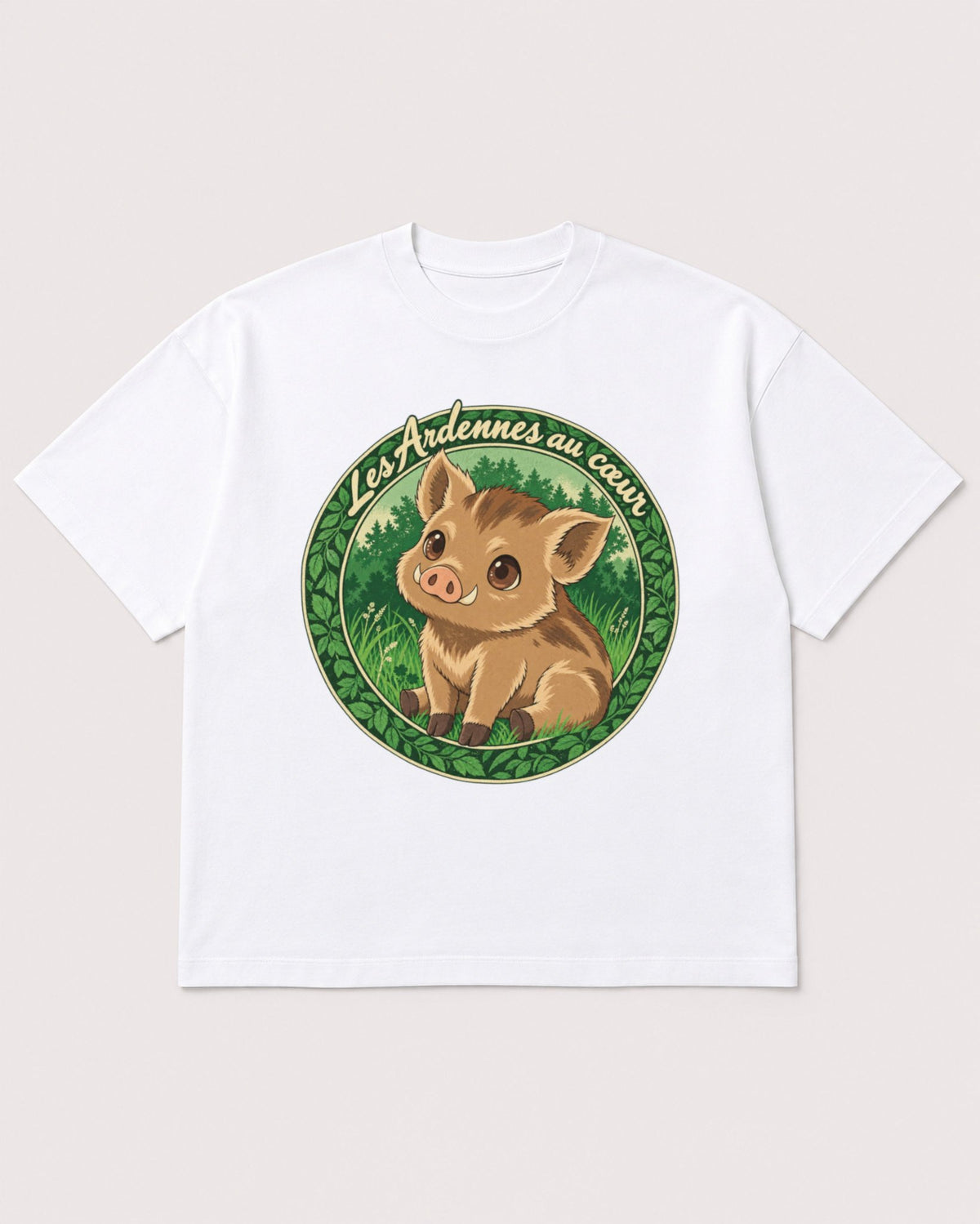 Mockup Boxy Heavyweight Tee White product
