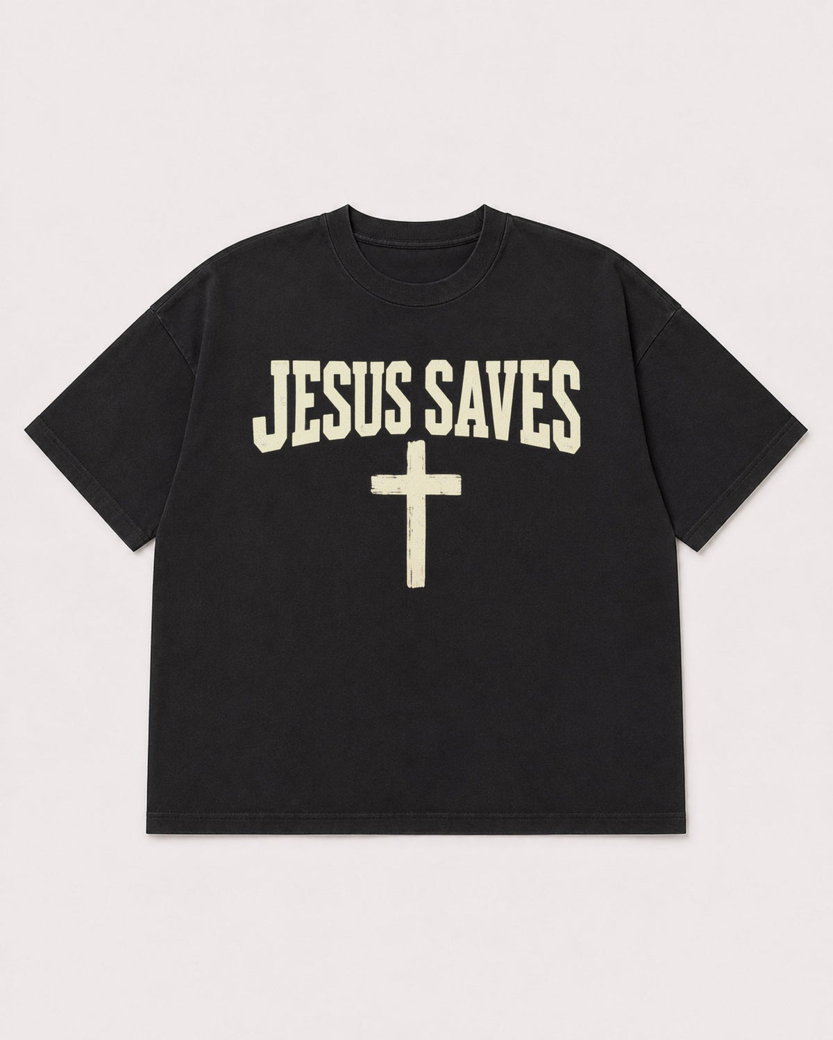 Mockup Boxy Heavyweight Tee Black product