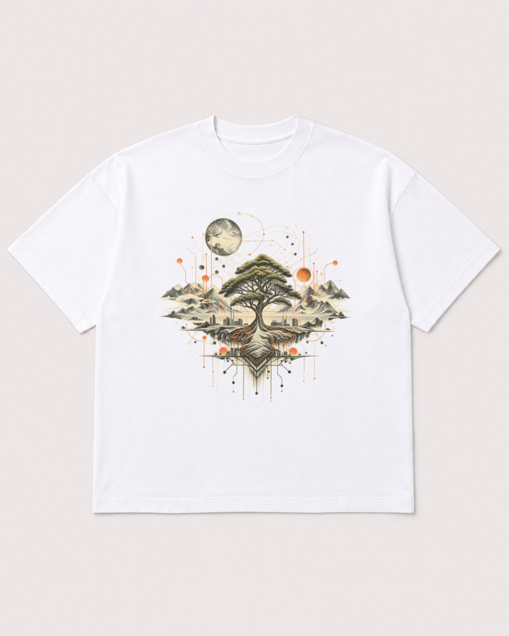 Mockup Boxy Heavyweight Tee White product