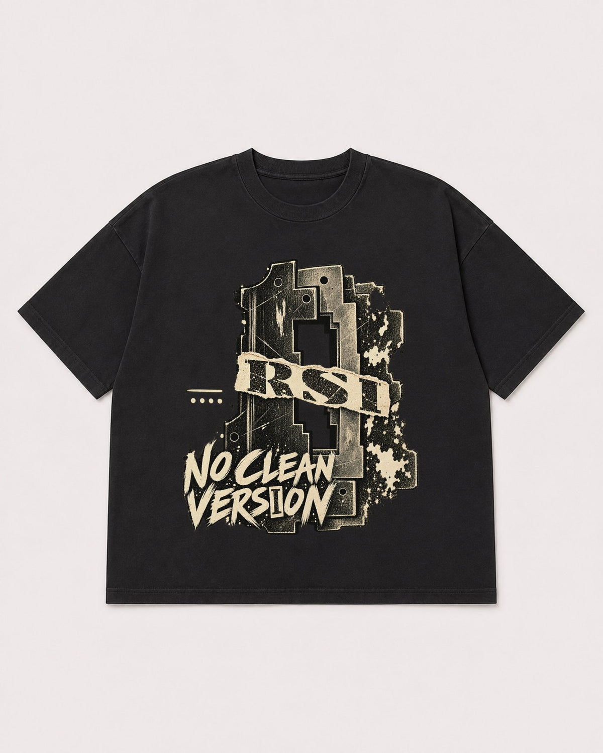 Mockup Boxy Heavyweight Tee Black product